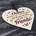 Chance Made Us Colleagues Leaving Gift Wood Heart Work Colleague