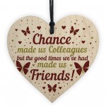 Colleague Leaving Gifts Wooden Heart Work Colleague Friendship