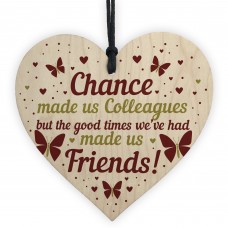 Colleague Leaving Gifts Wooden Heart Work Colleague Friendship