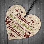 Colleague Leaving Gifts Wooden Heart Work Colleague Friendship