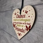 Colleague Leaving Gifts Wooden Heart Work Colleague Friendship