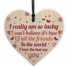 Best Friend Gifts For Women Wooden Heart Best Friend Card Thanks