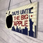 Chalkboard Holiday Countdown Days Until New York Big Apple Sign