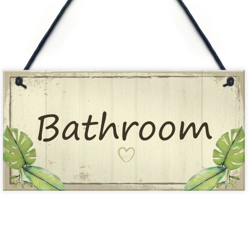 Bathroom Sign Men And Women Bathroom Loo Toilet Door Sign