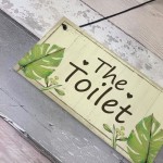 Shabby Chic Toilet Sign Door Plaque Bathroom Sign Home Decor