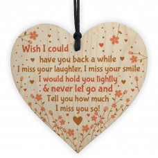 Mum Dad Nan Grandad Auntie Uncle Memorial Plaque Wooden Heart