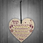 Best Mummy Gifts Wooden Heart Mummy To Be Card Baby Shower