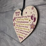 Best Mummy Gifts Wooden Heart Mummy To Be Card Baby Shower