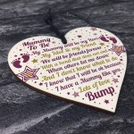 Best Mummy Gifts Wooden Heart Mummy To Be Card Baby Shower