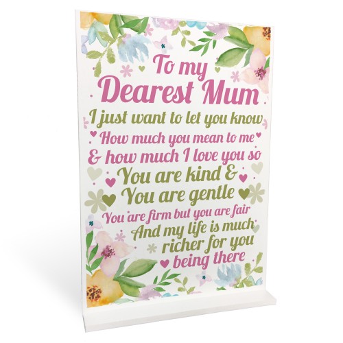 Mother Daughter Gift Standing Plaque Mum Gift Mothers Day Gift