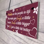 BEST FRIEND PLAQUE Thank You Gift For Her Birthday Gifts For Her