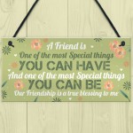 Special Thankyou Gift Friendship Plaque Love Sign Birthday Gift 