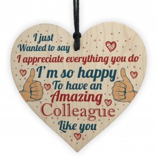 Colleague Leaving Gifts Thank You Gifts Wooden Heart Friendship 