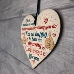 Colleague Leaving Gifts Thank You Gifts Wooden Heart Friendship 