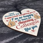 Colleague Leaving Gifts Thank You Gifts Wooden Heart Friendship 