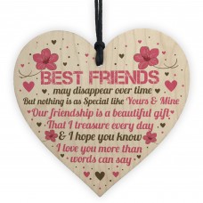BEST FRIEND GIFTS Wooden Heart Sign Best Friend Birthday Card