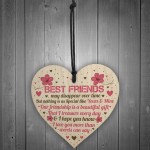 BEST FRIEND GIFTS Wooden Heart Sign Best Friend Birthday Card