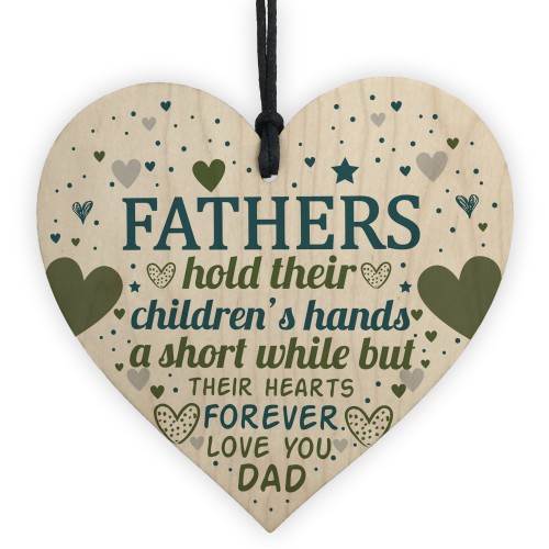 Best Daddy Gift Wooden Heart Fathers Day Gift For Dad Daddy 