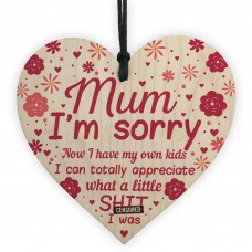Funny Mum Gift Sorry Plaque Funny Mum Birthday Card Mothers Day