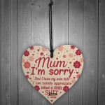 Funny Mum Gift Sorry Plaque Funny Mum Birthday Card Mothers Day