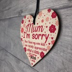 Funny Mum Gift Sorry Plaque Funny Mum Birthday Card Mothers Day