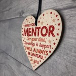 Thank You Gift For Teacher Mentor Wood Heart Sign Leaving Gifts 
