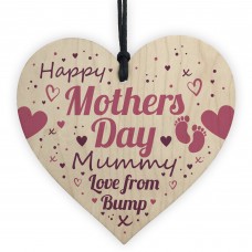 Mothers Day Gift For Mummy To Be From Bump Gifts Wooden Heart 