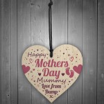 Mothers Day Gift For Mummy To Be From Bump Gifts Wooden Heart 