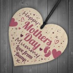 Mothers Day Gift For Mummy To Be From Bump Gifts Wooden Heart 