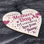 Mothers Day Gift For Mummy To Be From Bump Gifts Wooden Heart 
