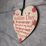 Happy Mothers Day Gift For Mum Mummy Wooden Heart Sign Gift