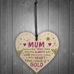MUM PLAQUE Mothers Day Gift Heart Thank You Gift Love Sign Gift
