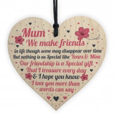 Love You Plaque Mother Daughter Gifts Heart Mothers Day Gifts