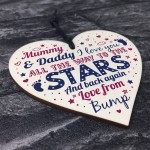 Mummy To Be Gifts Daddy To Be Card Wood Heart From Bump Gifts