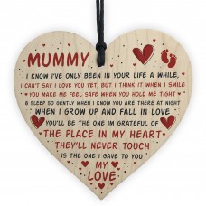 Mothers Day Gift For New Mummy Wooden Heart Mummy To Be Gift