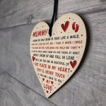 Mothers Day Gift For New Mummy Wooden Heart Mummy To Be Gift