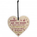 Nanny To Be Gifts Wooden Heart Nanny To Be Baby Shower Gifts