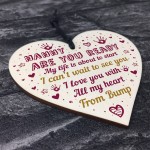 Nanny To Be Gifts Wooden Heart Nanny To Be Baby Shower Gifts