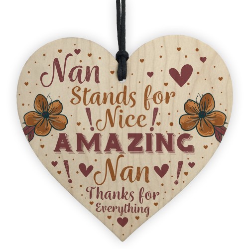 THANK YOU Gift For Nan Birthday Card MOTHERS DAY Gift Plaque