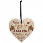 THANK YOU Gift For Nan Birthday Card MOTHERS DAY Gift Plaque