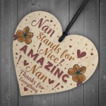 THANK YOU Gift For Nan Birthday Card MOTHERS DAY Gift Plaque