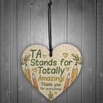 Thank You Gift For Teacher Teaching Assistant Wooden Heart Gifts