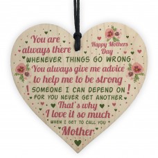 Mothers Day Plaque Mothers Day Gift Wood Heart Gift For Her