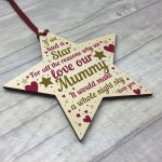 Mothers Day Gift Mothers Day Card Wooden Star Plaque Mummy Gifts