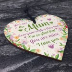 Gifts For Mum Mummy Wooden Heart Birthday Mothers Day Gifts
