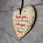 Colleague Leaving Friendship Gifts Wood Heart Thank You Gift