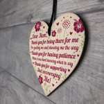 Dear MumMothers Day Birthday Gift For Mum Wooden Heart