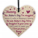 Mummy To Be Gifts Mothers Day Gift From Bump Wood Heart