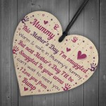 Mummy To Be Gifts Mothers Day Gift From Bump Wood Heart
