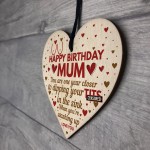 Funny Mum Birthday Gifts From Daughter Son Wooden Heart Gift